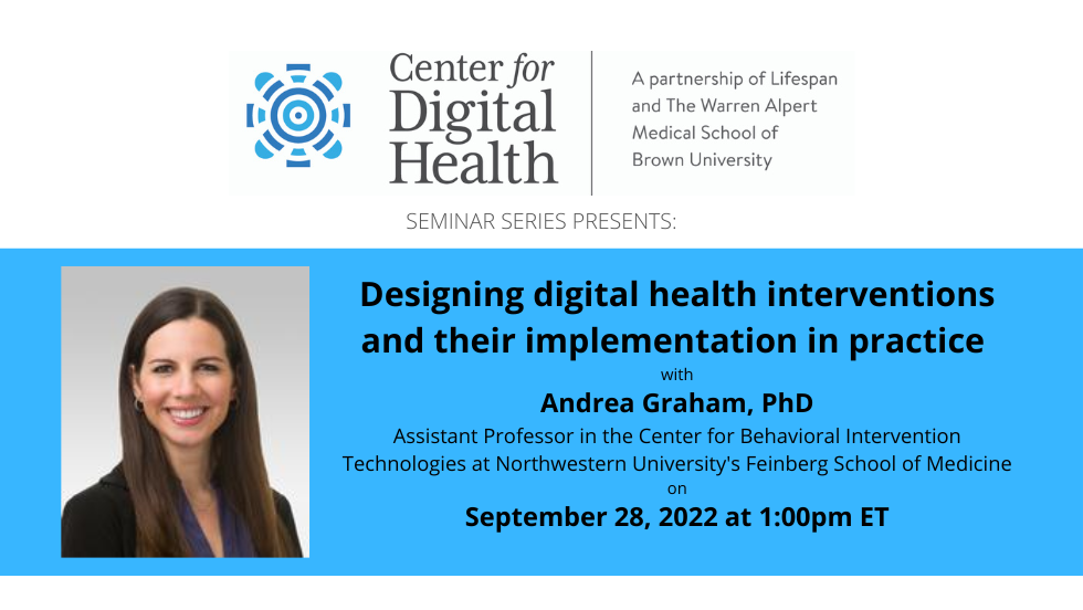 Promotional image for "Designing digital health interventions and their implementation in practice"